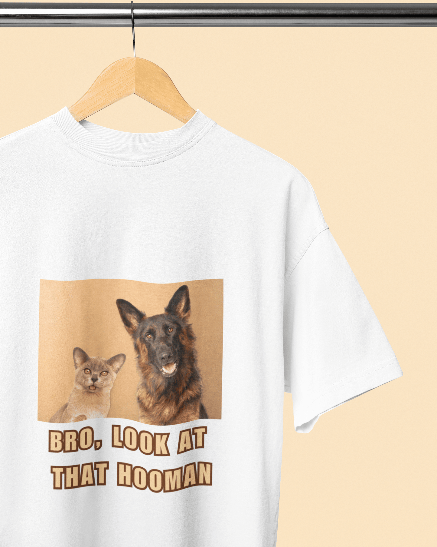 Men's Oversized T-shirt for Pet Enthusiasts