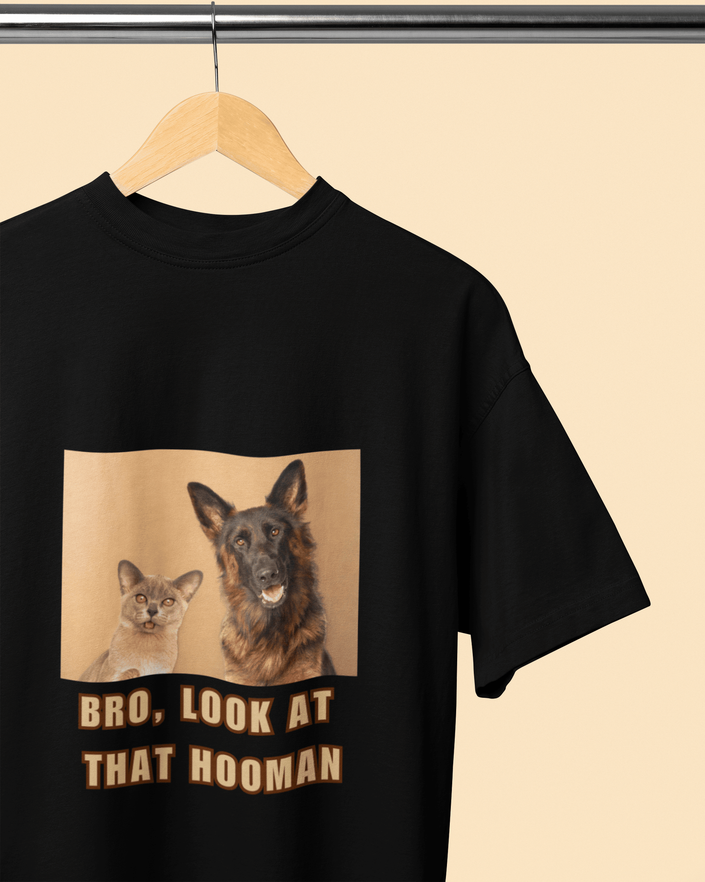 Men's Oversized T-shirt for Pet Enthusiasts