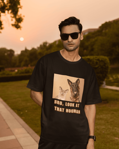 Men's Oversized T-shirt for Pet Enthusiasts