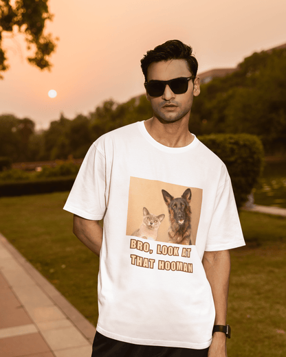 Men's Oversized T-shirt for Pet Enthusiasts