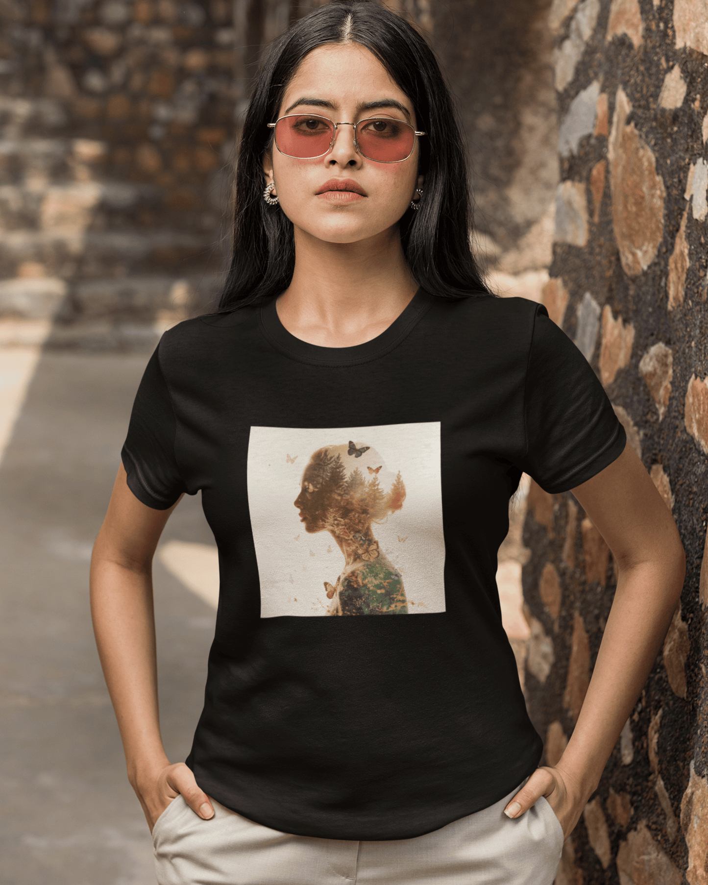 Women’s Round Neck T-shirt for Pet Enthusiasts