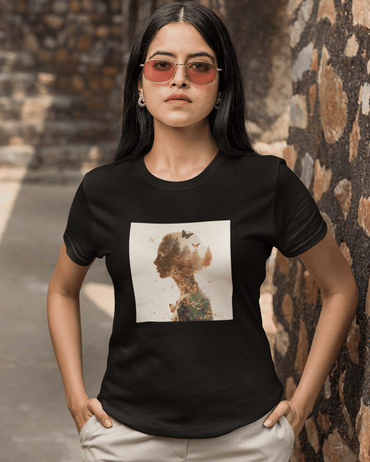 Women’s Round Neck T-shirt for Pet Enthusiasts