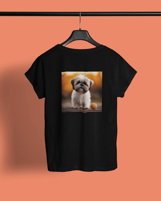 Women’s Round Neck T-shirt for Pet Enthusiasts
