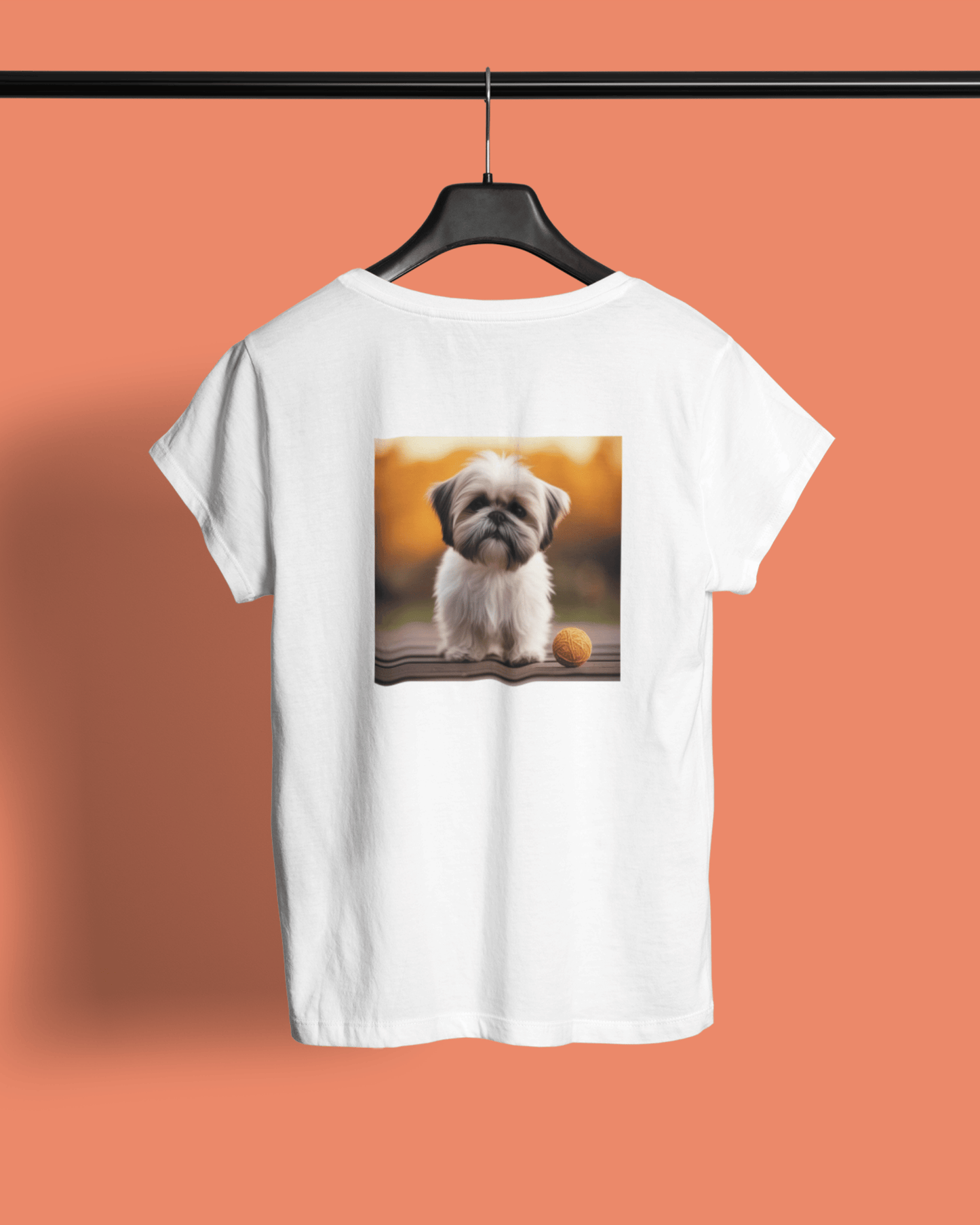 Women’s Round Neck T-shirt for Pet Enthusiasts