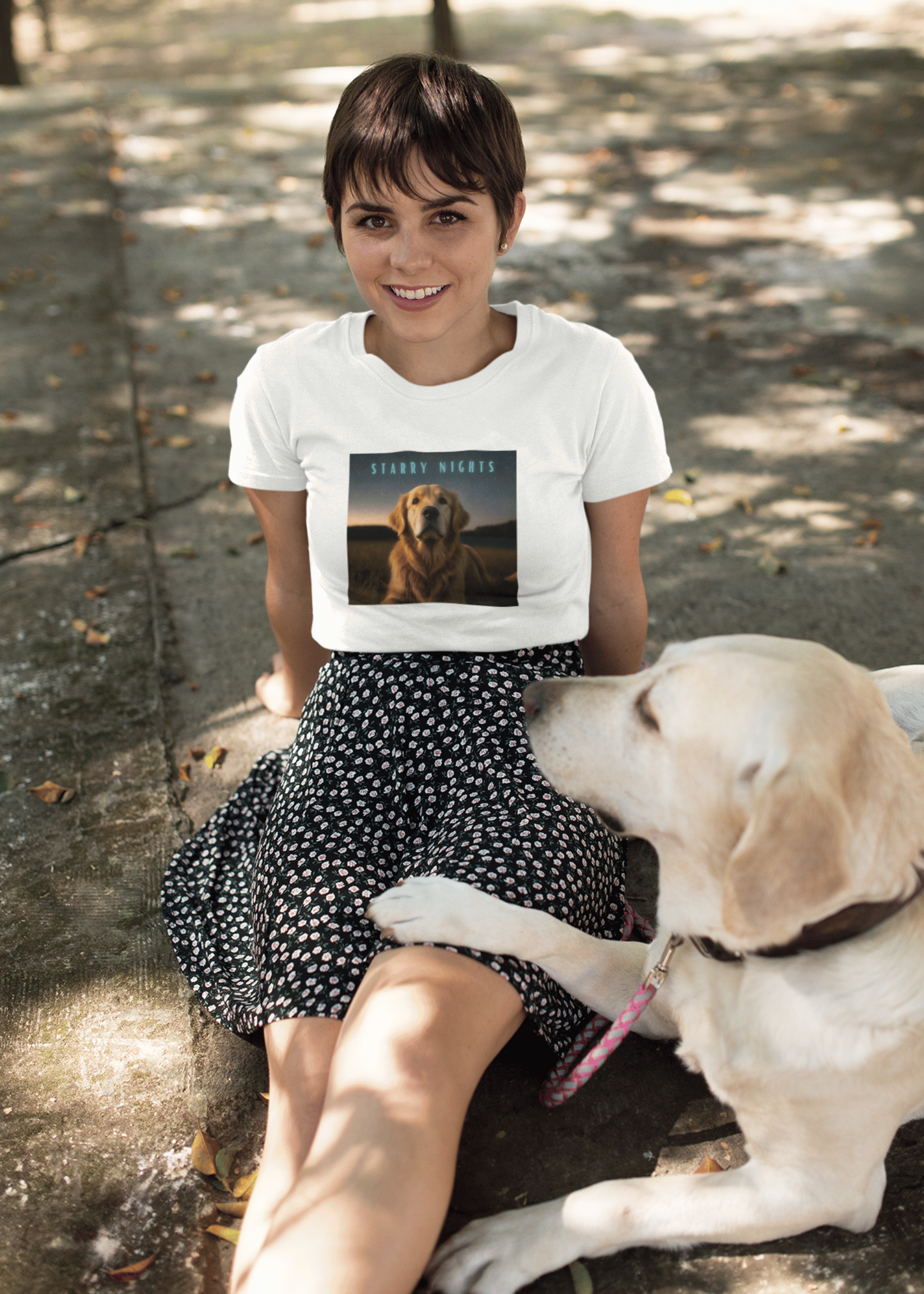 Women’s Round Neck T-shirt for Pet Enthusiasts