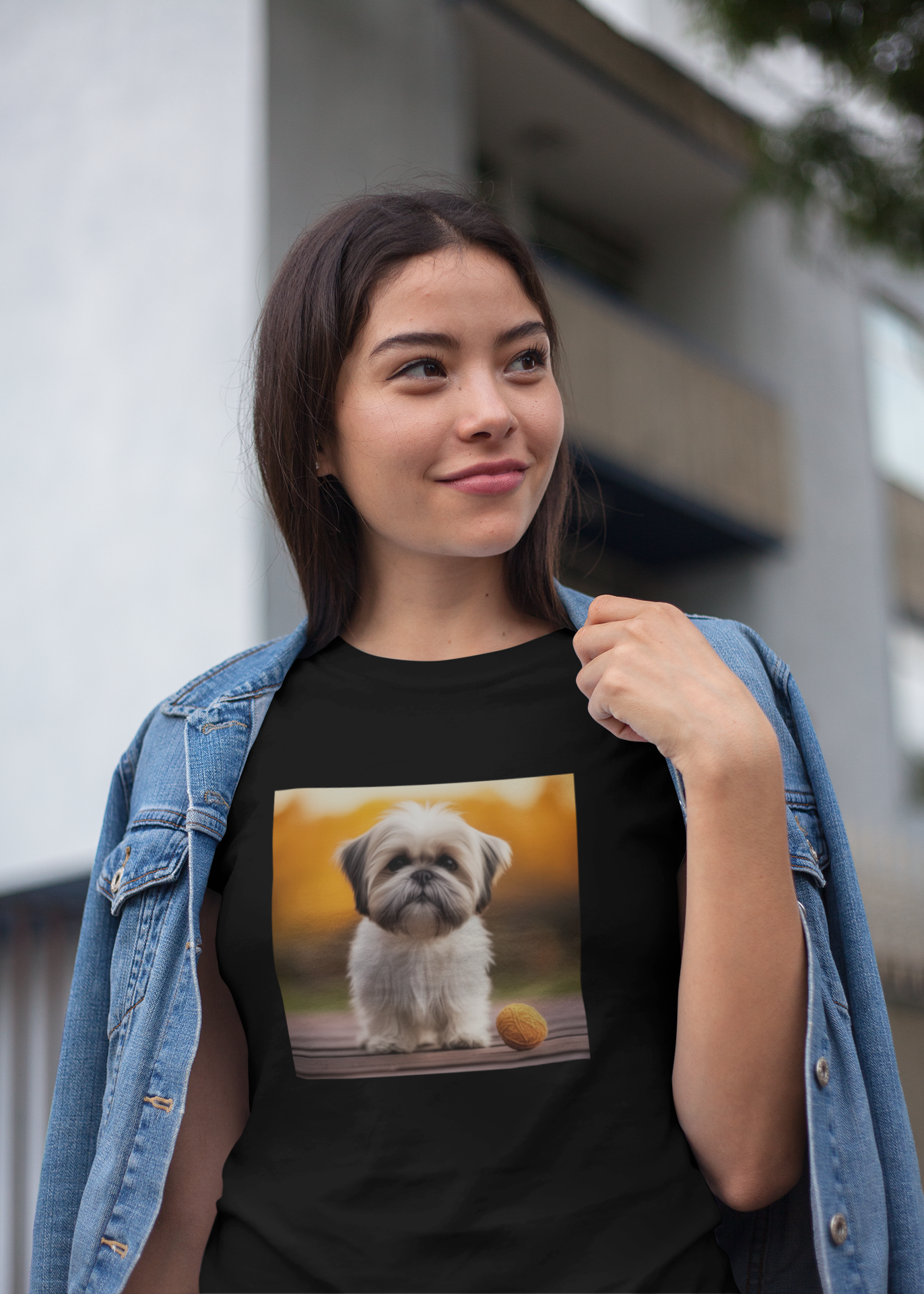 Women’s Round Neck T-shirt for Pet Enthusiasts
