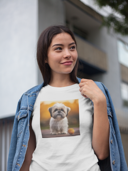 Women’s Round Neck T-shirt for Pet Enthusiasts